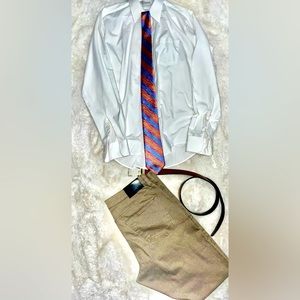 *DONATED* Classix Mens Long Sleeve White Button Up Dress Shirt size 15.5 36/37